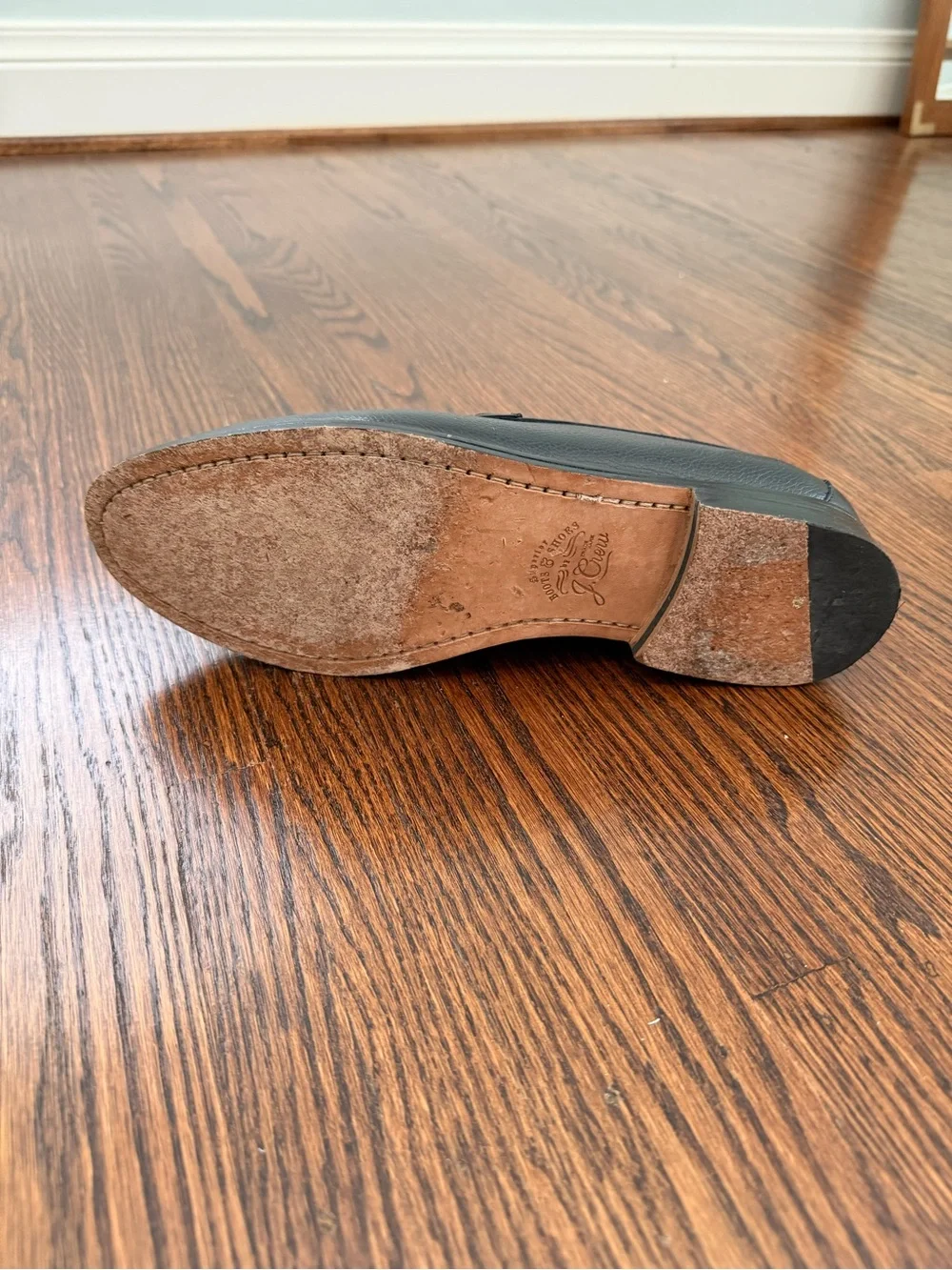 J. Crew Ludlow Venetian Black Pebbled Leather Loafers
